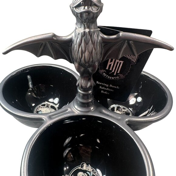 Disney Parks Haunted Mansion Serving Bowls Saladiers Gargoyle Candy Ceramic - Picture 2 of 16